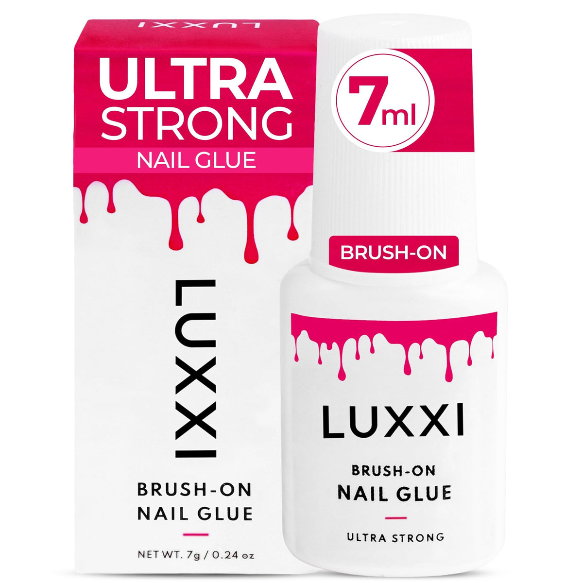 LUXXI lifestyle hands with finished manicure conveying salon-quality results
