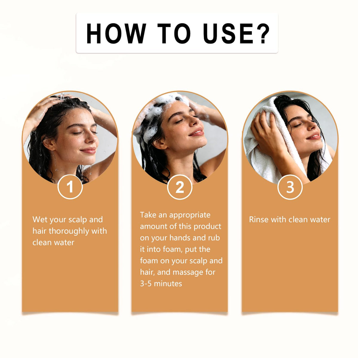 Lvjonya label detail showing hydrolyzed keratin and rosemary claims, clarifies ingredients