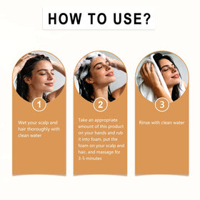 Lvjonya label detail showing hydrolyzed keratin and rosemary claims, clarifies ingredients