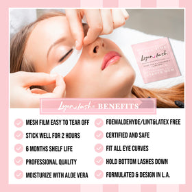 Lyon Lash close-up of hydrogel texture highlighting aloe infusion and smooth adhesion