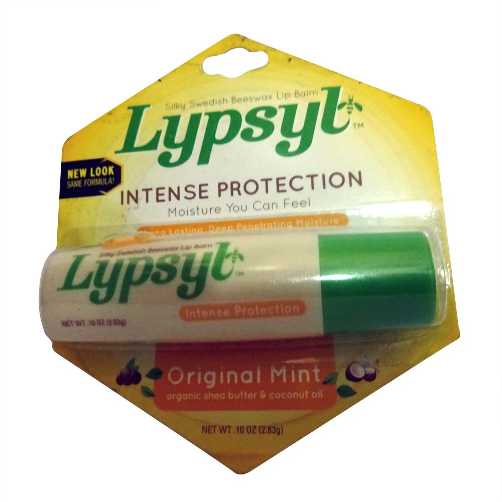 Lypsyl front packaging of Original Mint 11-count showing tubes and branding for reliable lip protection