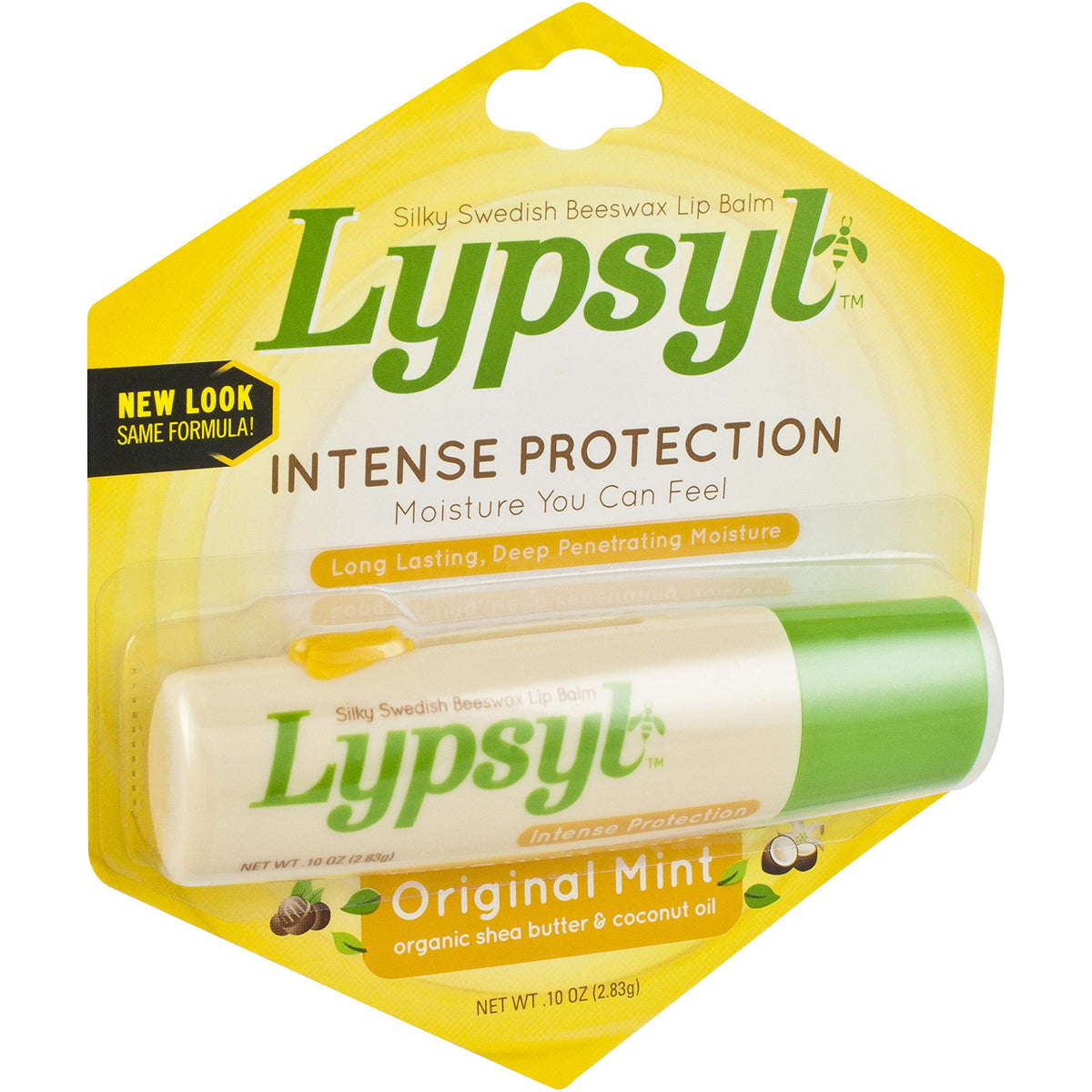 Lypsyl close-up of oversized application tip for even coverage and easy glide