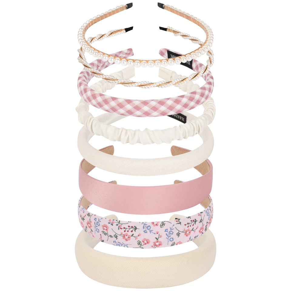 LYroo front view of eight headbands shows color variety and styling options