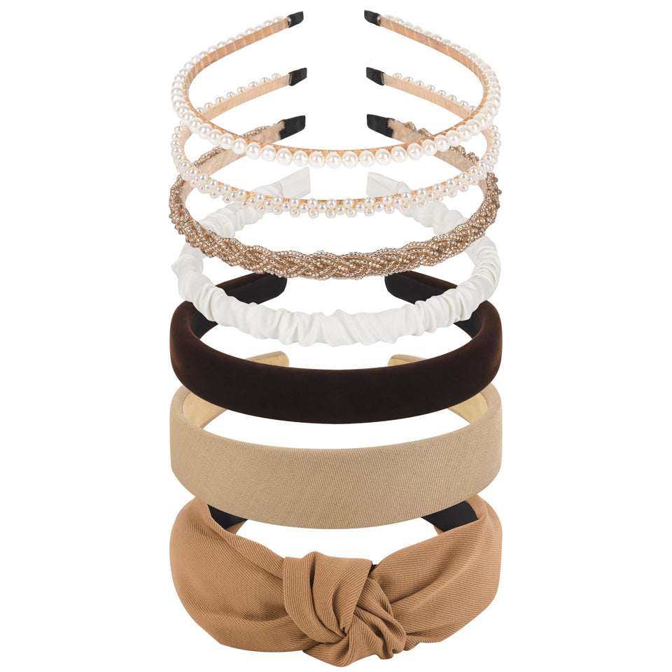 LYroo front view of all seven headbands showing variety and convenience