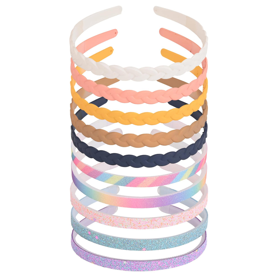 LYroo front packaging shows ten colorful headbands, easy selection benefit