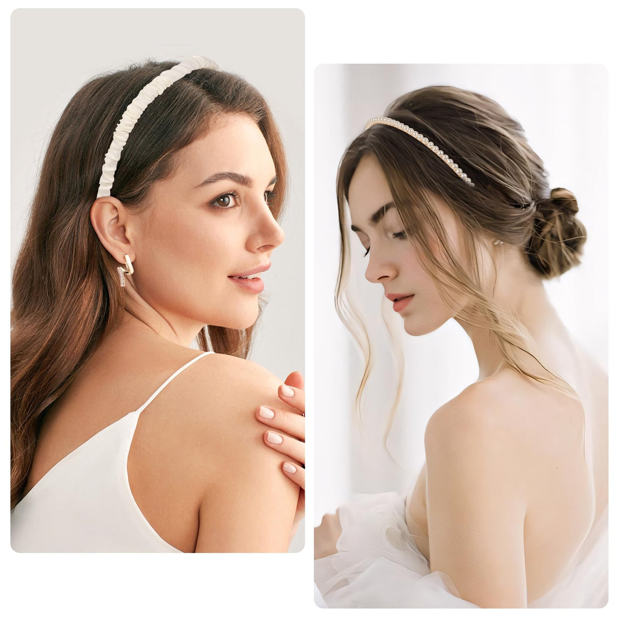 LYroo headband worn with ponytail demonstrates non-slip hold and style