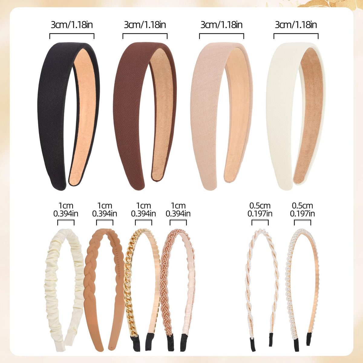 LYroo pearl beaded headband styled for elegant event wear