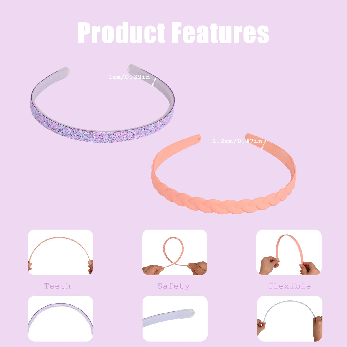 LYroo headband on hand shows size and flexible fit advantage