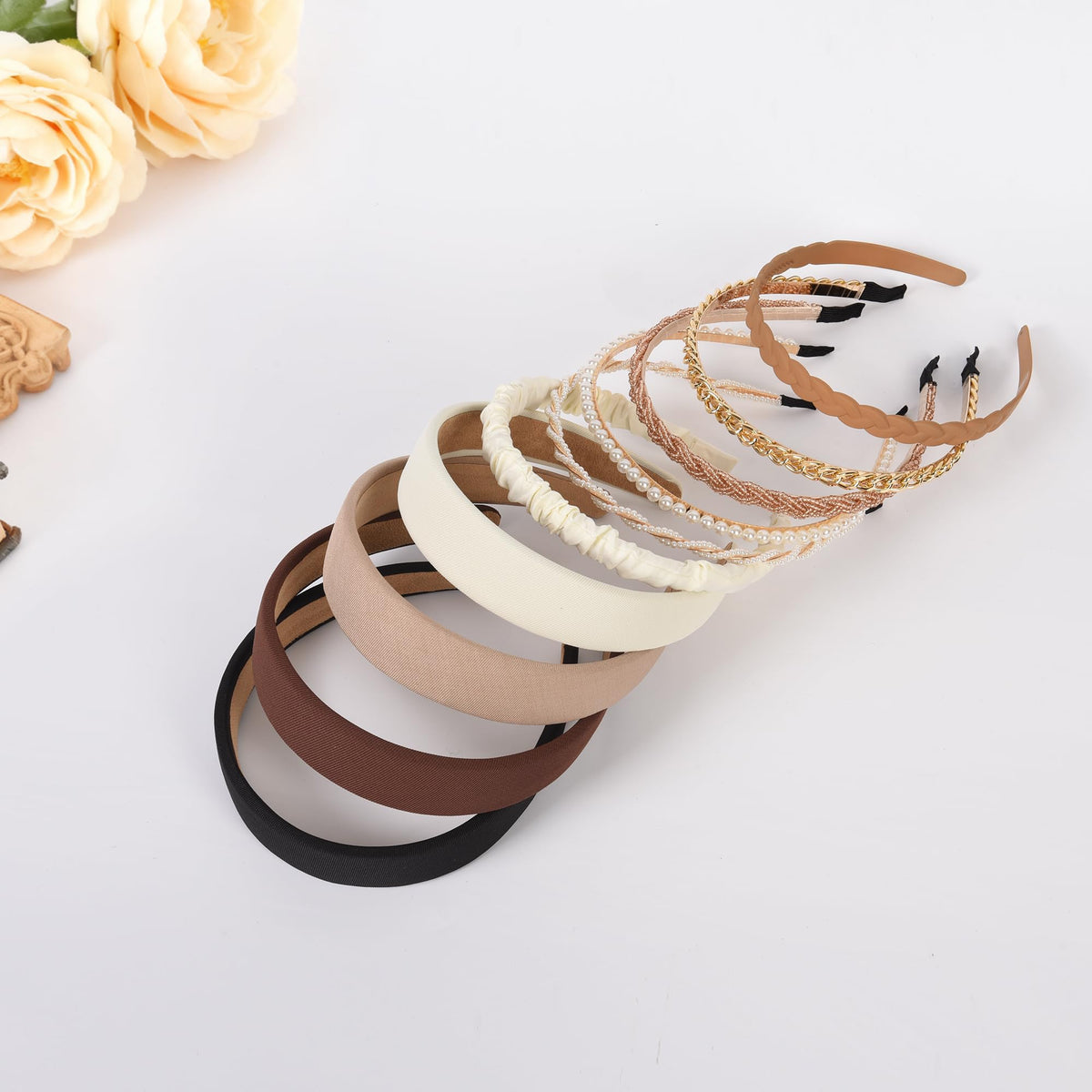 LYroo detailed shot of thin metal headband showcasing sleek finish