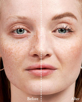 LYSdefeu before and after comparison highlighting fuller-looking brows