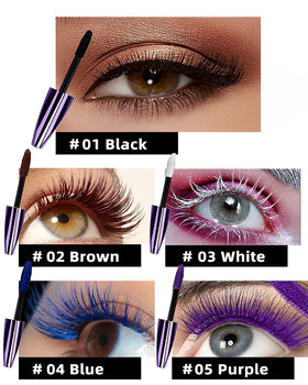LYSdefeu white mascara tube styling, high-contrast option for creative looks