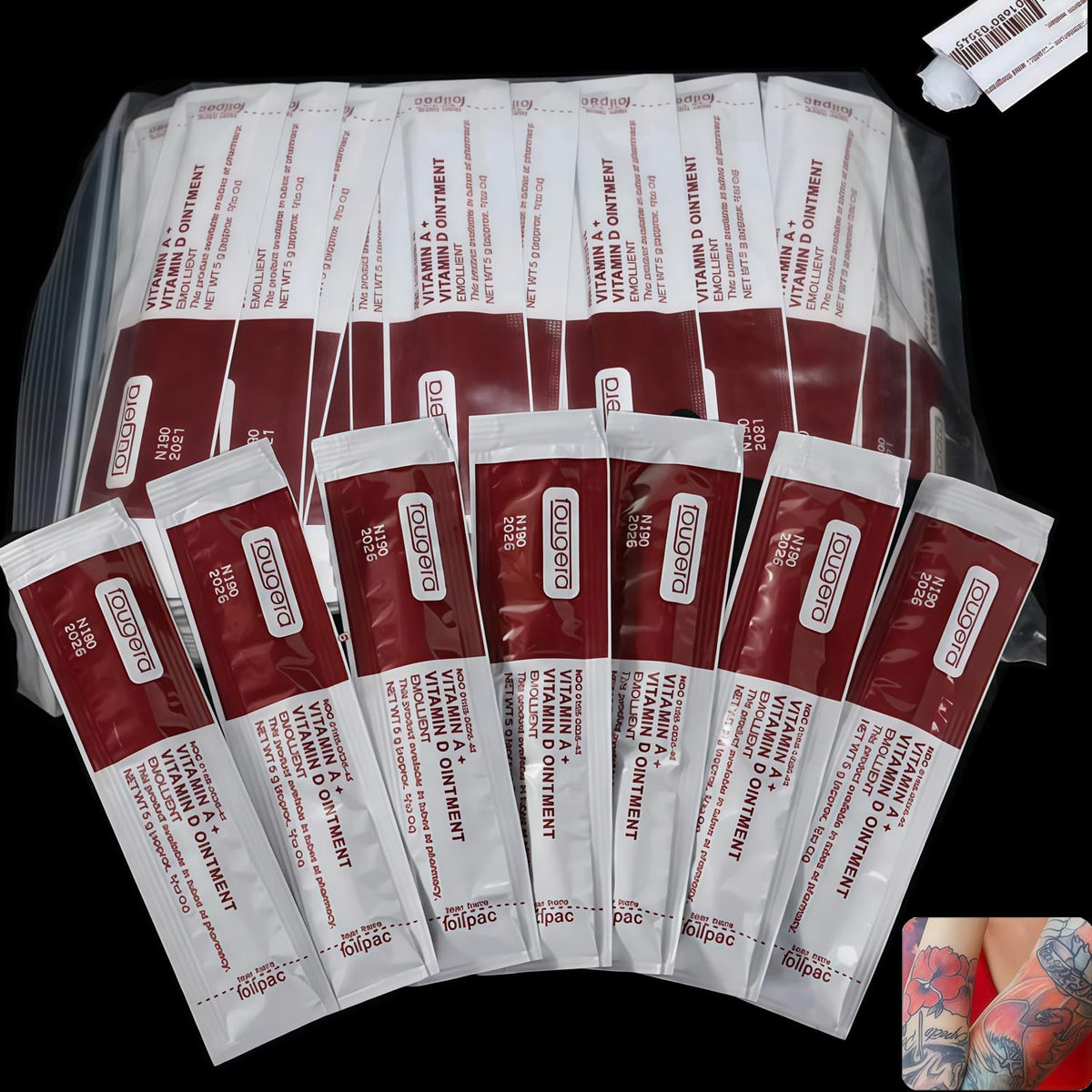 Lyuxzad front packet showing brand and single-use packaging benefit
