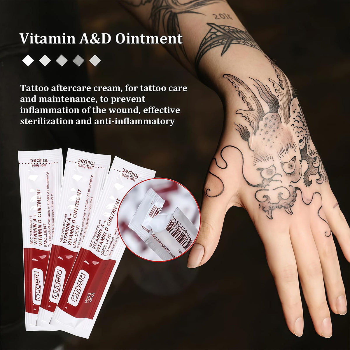 Lyuxzad multiple sachets lined up emphasizing hygienic single-use