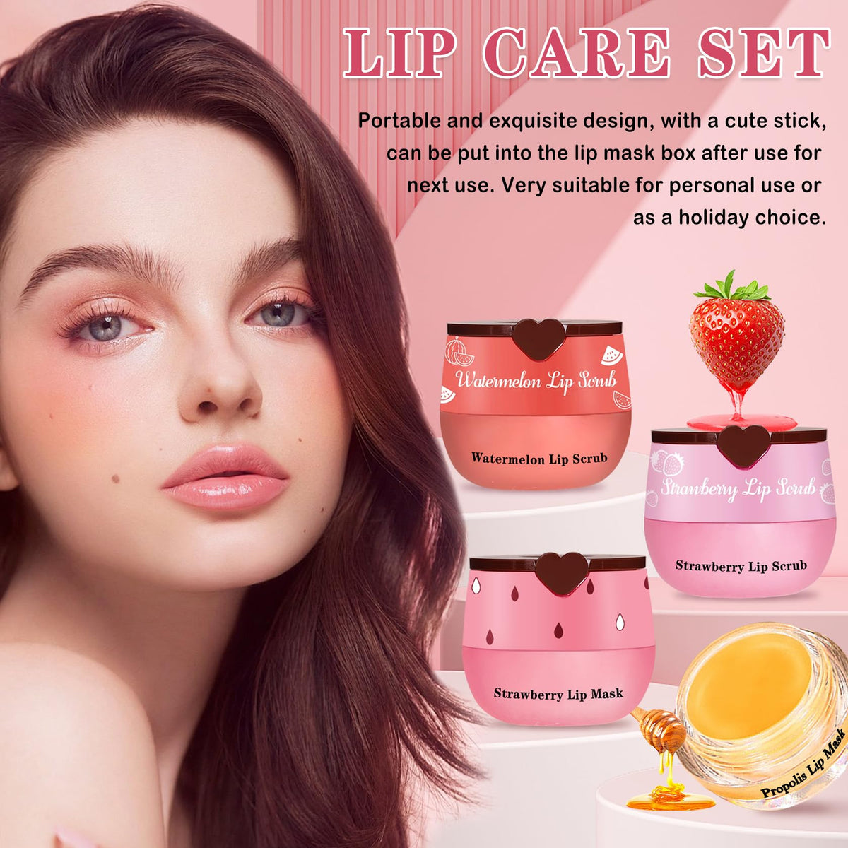 LZXLUKGIR lip care displayed in bathroom setting for routine-friendly use