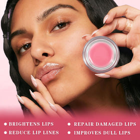 LZXLUKGIR open lip mask jar revealing creamy formula for repair while sleeping
