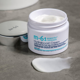 m-61 Hydraboost applied on hand demonstrating easy absorption benefit