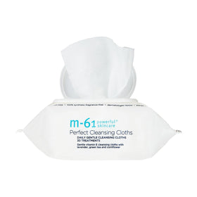 m-61 pack front showing resealable pack and branding for convenient travel