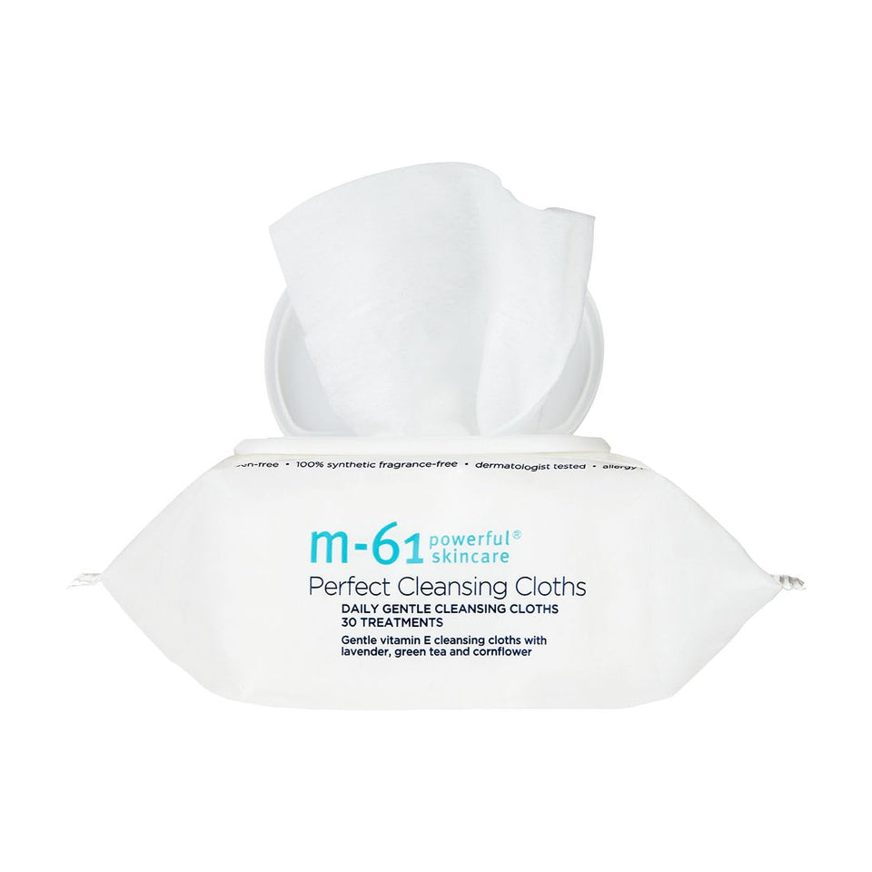 m-61 pack front showing resealable pack and branding for convenient travel