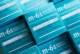 m-61 pad in use during evening routine promoting quick treatment