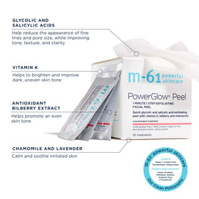 m-61 pad detail soaked in soothing serum with calming chamomile and lavender