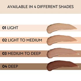 M. Asam split face before and after showing visibly evened, matt complexion