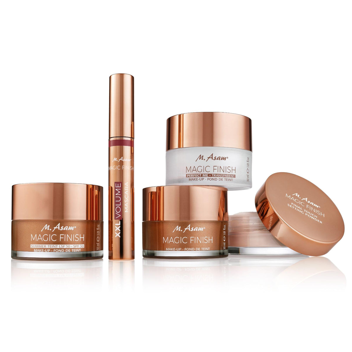 M. Asam sample in lifestyle flatlay for travel convenience and multitasking benefit