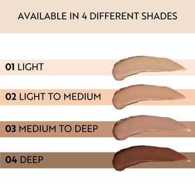 M. Asam displayed shades lineup to find the right light-to-medium match