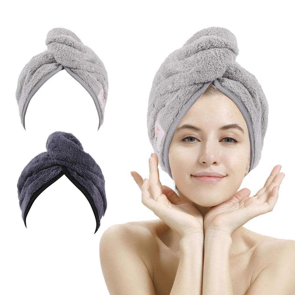 M-bestl front view of two-color towel pack shows neutral tones and convenience