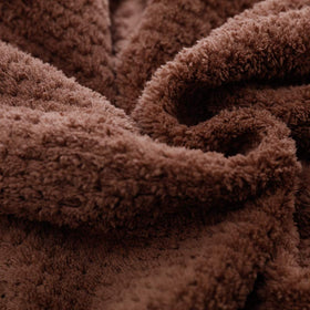 M-bestl turban worn after shower in bathroom setting, frees hands for skincare
