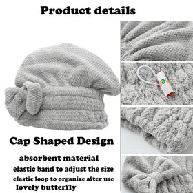 M-bestl towel cap held on hand showing compact size and portability benefit