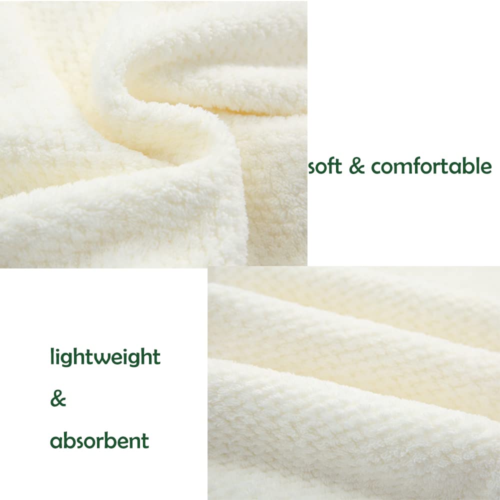 M-bestl towel next to ruler showing 25×65 cm size for versatile head coverage