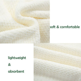 M-bestl towel next to ruler showing 25×65 cm size for versatile head coverage