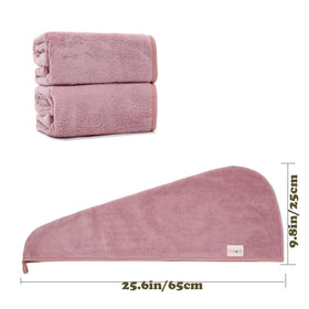 M-bestl two bean-pink towels folded and stacked showing spare pack convenience benefit