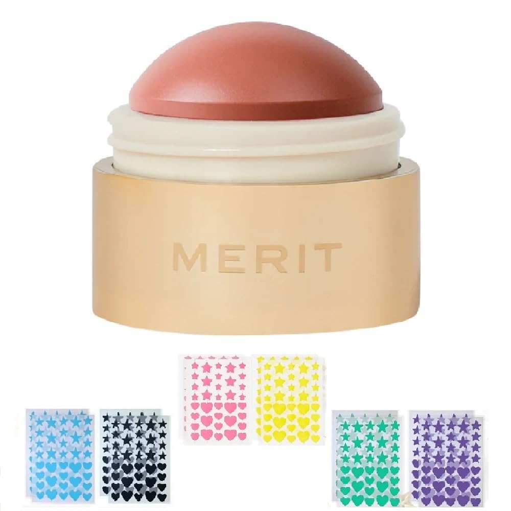 M Flush Balm front packaging showing soft peach color and compact design benefit convenience
