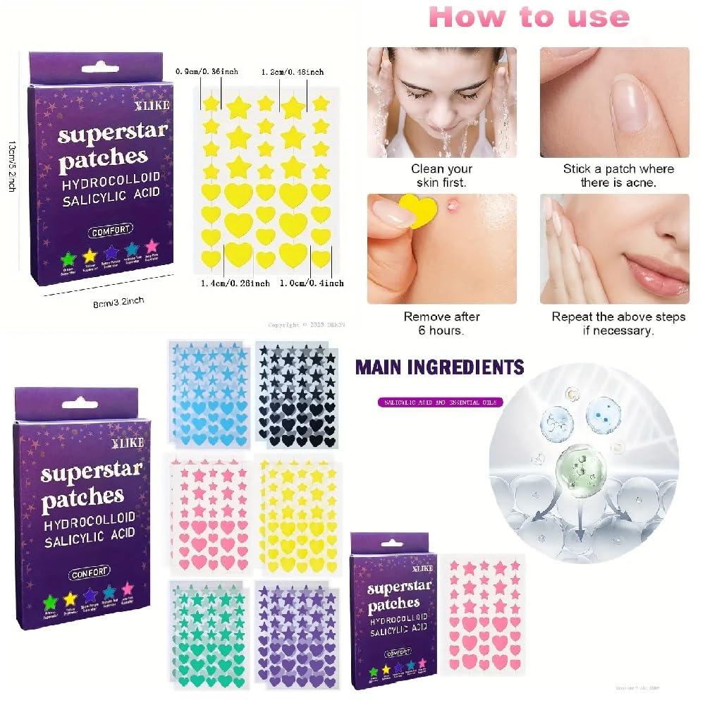 Bonus acne patches pack showing 36 pieces and discreet design benefit targeted spot care