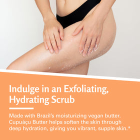 M3 Naturals feet care scene using scrub, smoothening rough heels and calluses