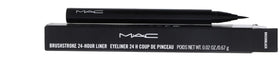 MAC Brushstroke Liner front view showing sleek pen design and branding for easy grip