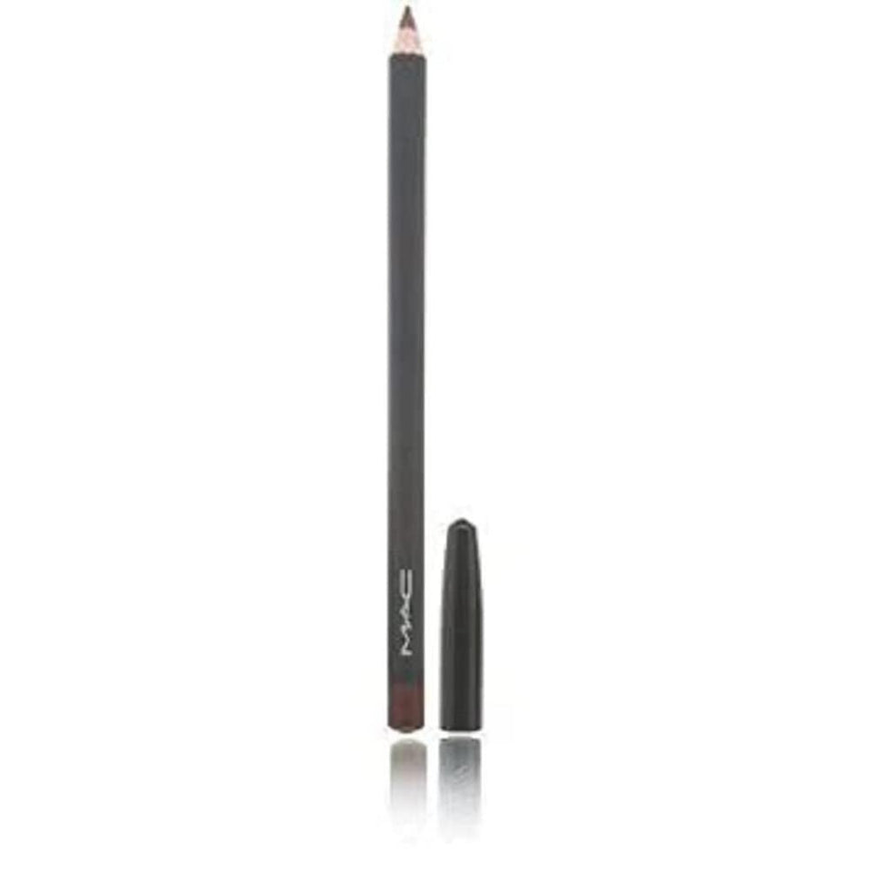 MAC lip pencil Chestnut front view showing pencil tip and label, ensures precise definition