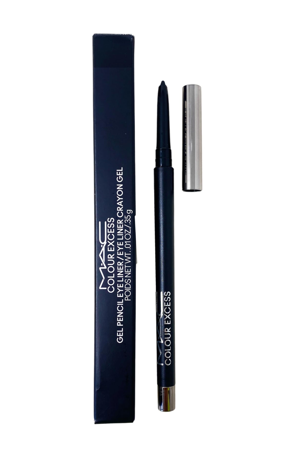 MAC Colour Excess front view showing smooth carbon black pencil for precise definition