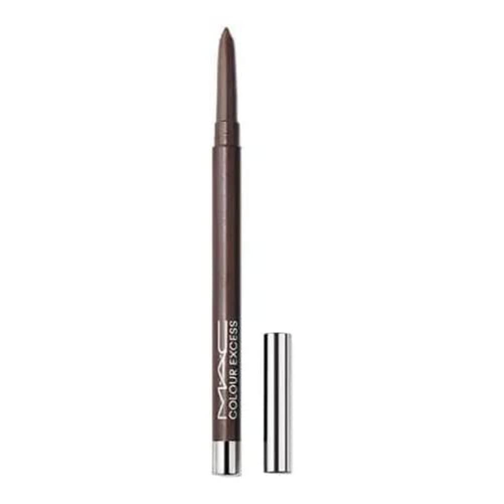 MAC Colour Excess gel pencil front view showing rich dark brown shade and sleek pencil design for precise application
