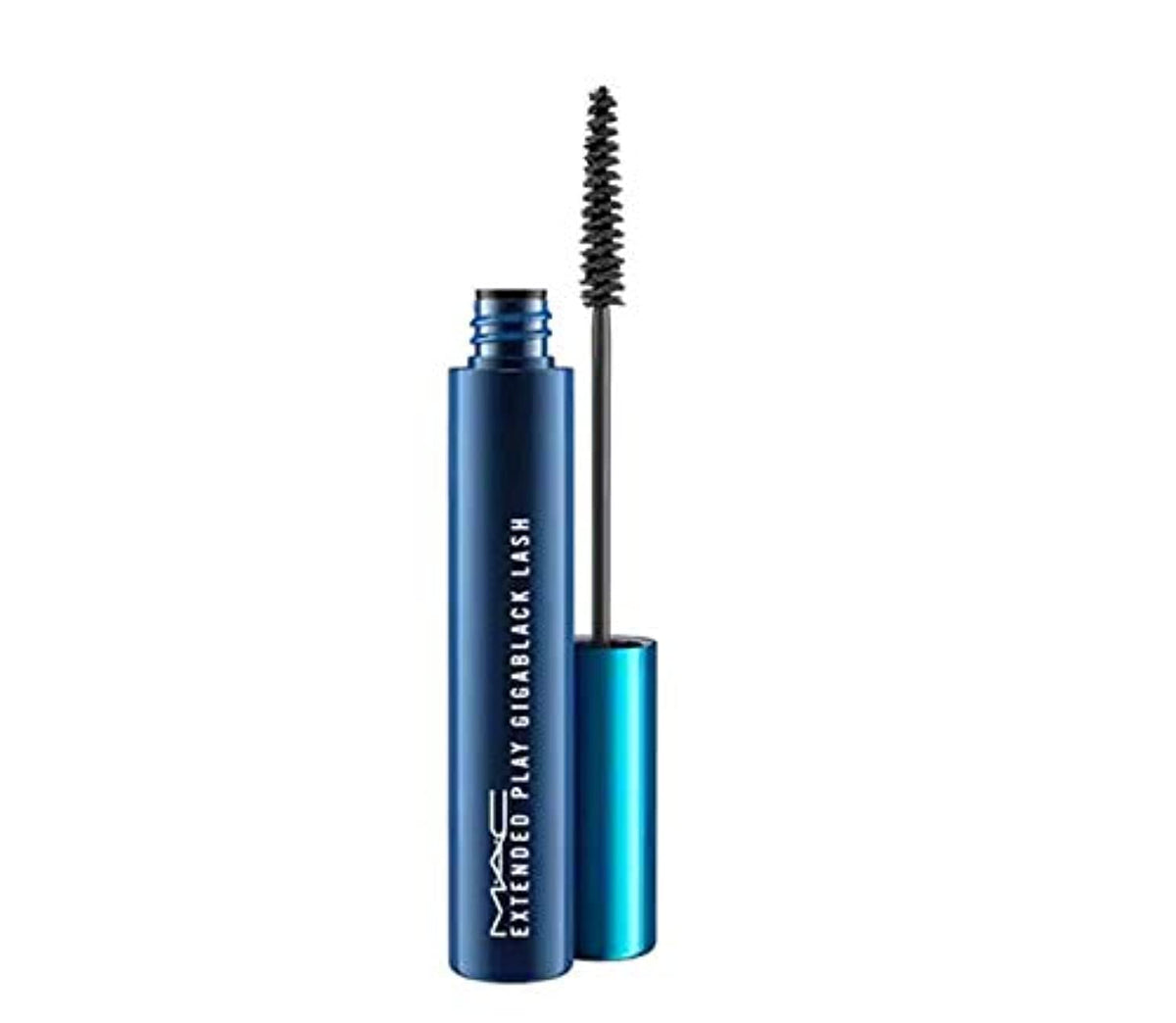 MAC Extended Play Lash front packaging showing sleek tube and Endlessly Black benefit