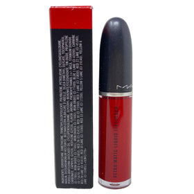 MAC Feels So Grand worn on model lips in lifestyle setting showing long-lasting effect