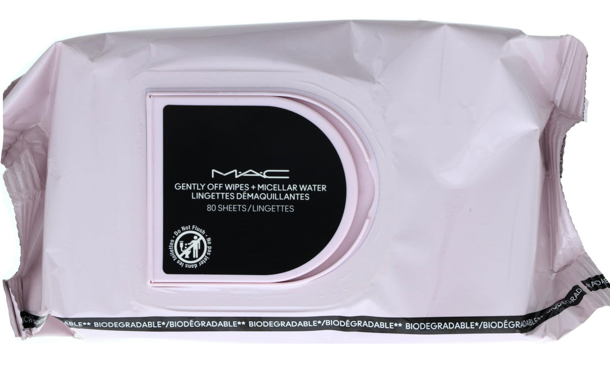 MAC front pack view showing resealable lid and sheet count for easy travel