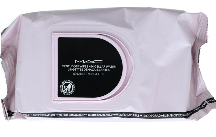 MAC front pack view showing resealable lid and sheet count for easy travel