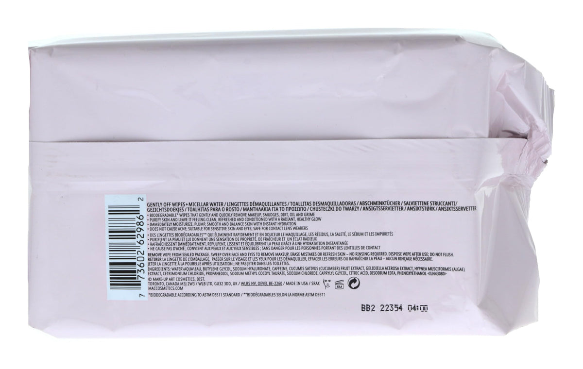 MAC wipe held in hand demonstrating large size and coverage benefit