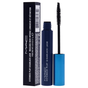 MAC extended play gigablack lifestyle application model applying mascara for bold eye definition