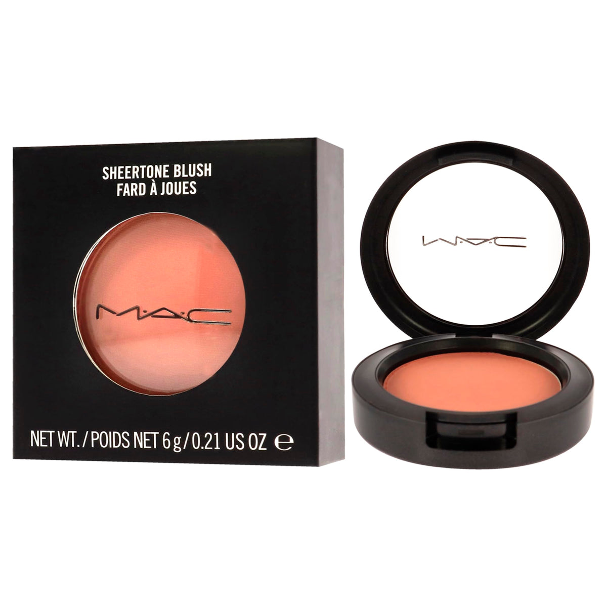 MAC Gingerly beside ruler and packaging showing compact 0.21 oz travel-friendly size