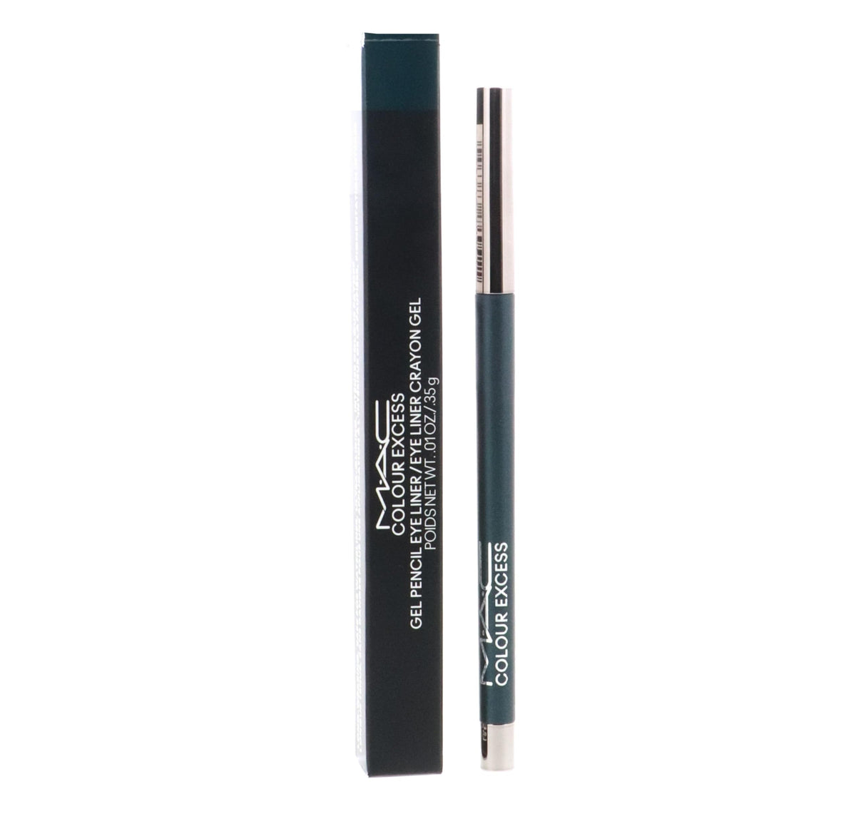 MAC Hell-Bent front packaging showing pencil and cap, clear product benefit