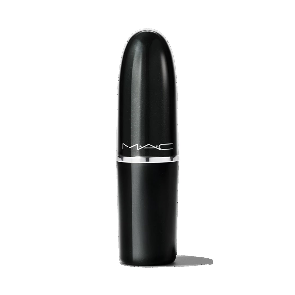 MAC Hug Me with cap open highlighting easy-glide bullet and application benefit