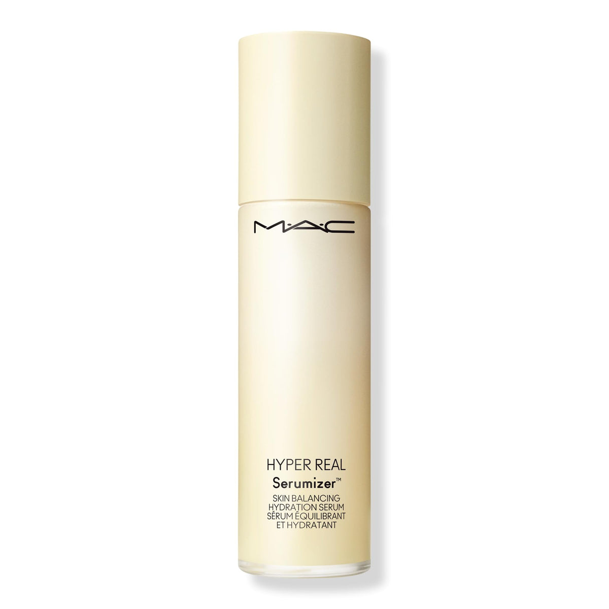 MAC Hyper Real Serumizer front packaging showing label and size, highlights product clarity